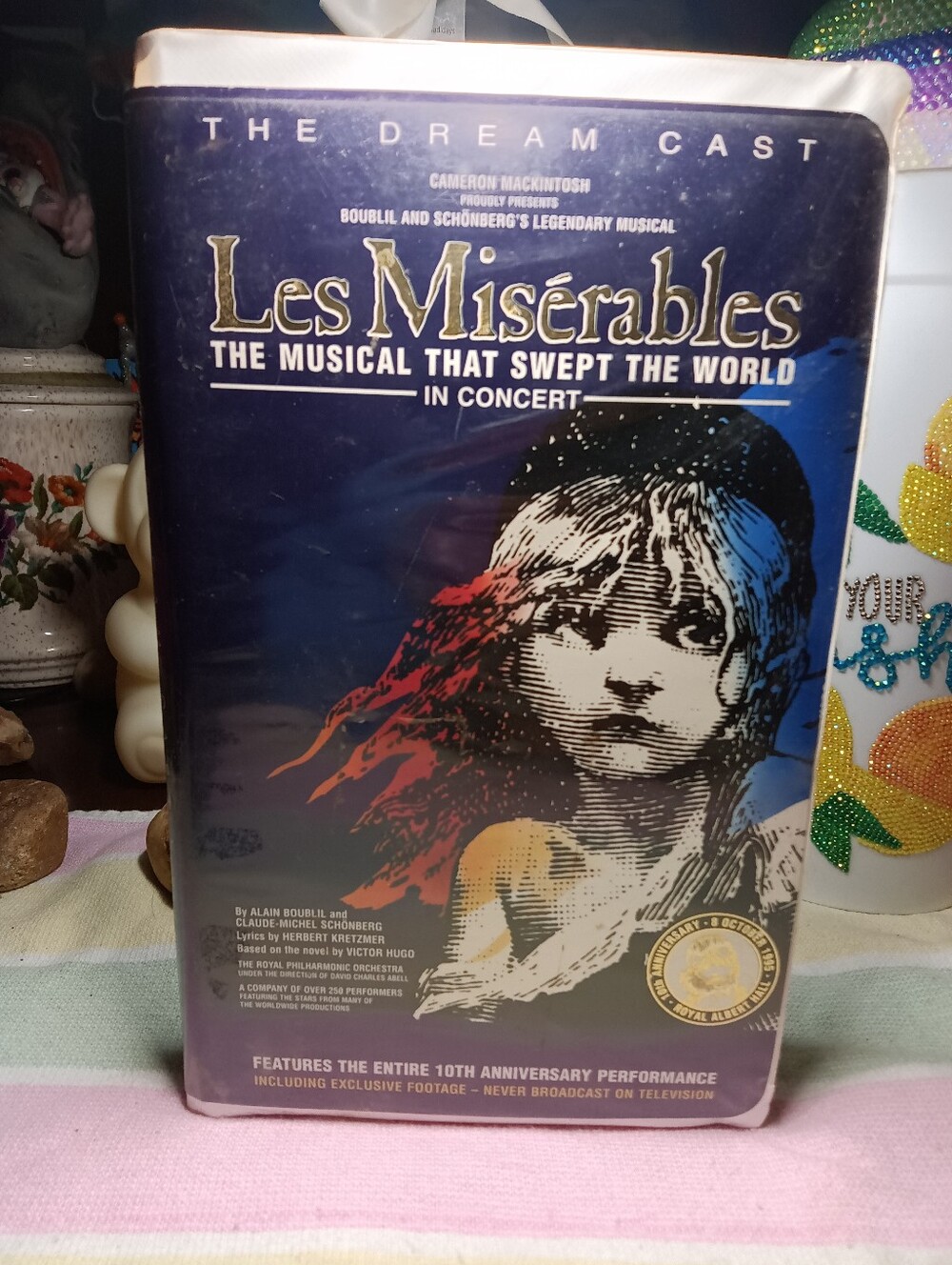 Vintage Les Misérables- In Concert The Musical VHS Tape- The Dream Cast Movie